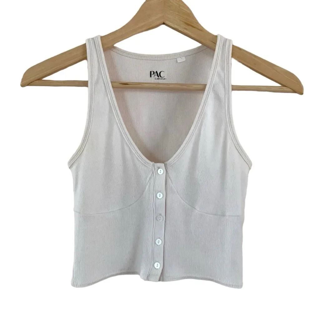 PacSun Ribbed Crop Sleeveless Top